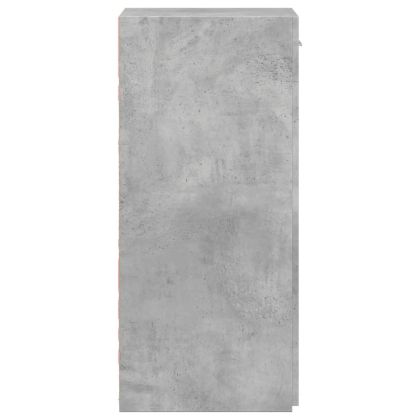 Бюфет, бетонно сив, 40x42,5x93 см, инженерно дърво