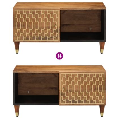 Кафе маса, 80x50x40 см, мангово дърво масив