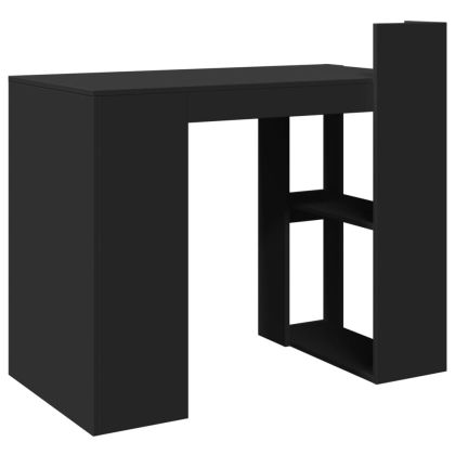 Офис бюро, черно, 103,5x56,5x94 см, инженерно дърво