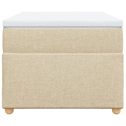 Боксспринг легло с матрак, кремава, 90x190 см, плат