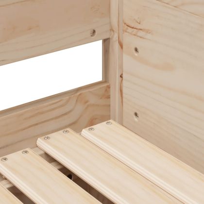 Канапе с изтеглящо разтегателно легло 90x200 см бор масив