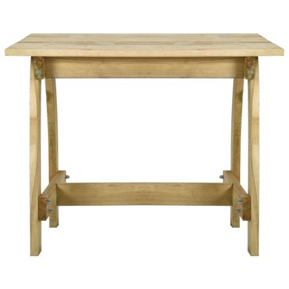 Градински трапезен комплект от 5 части, импрегниран бор