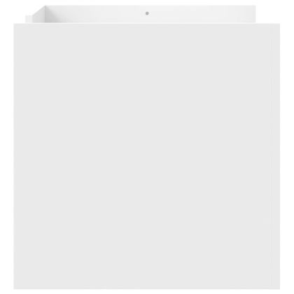 Маса за кафе, бяла, 80x50x50 см, инженерно дърво