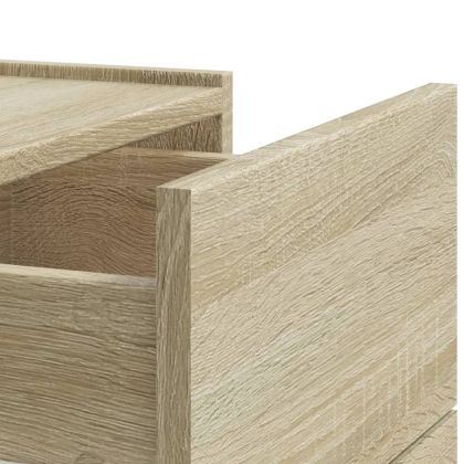 Нощни шкафчета за стенен монтаж, 2 бр, сонома дъб, 45x30x35 см