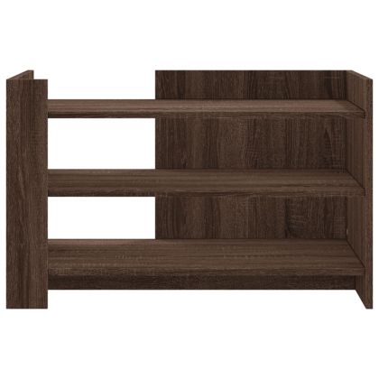 Кафе маса, кафяв дъб, 80x50x50 см, инженерно дърво