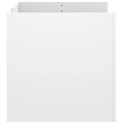 Маса за кафе, бяла, 80x50x50 см, инженерно дърво