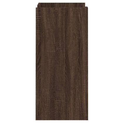 Сайдборд, кафяв дъб, 45x35x75 см, инженерно дърво