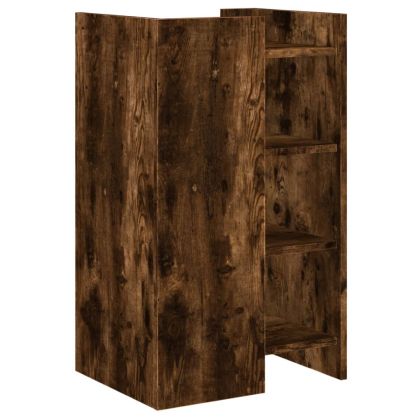 Сайдборд, опушен дъб, 45x35x75 см, инженерно дърво