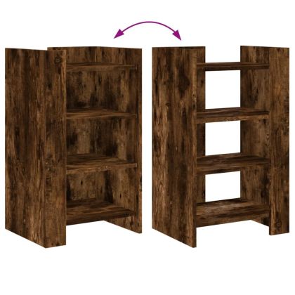 Сайдборд, опушен дъб, 45x35x75 см, инженерно дърво