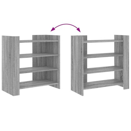 Сайдборд, сив сонома, 73,5x35x75 см, инженерно дърво