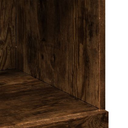 Висок шкаф, опушен дъб, 80x42,5x124 см, инженерно дърво