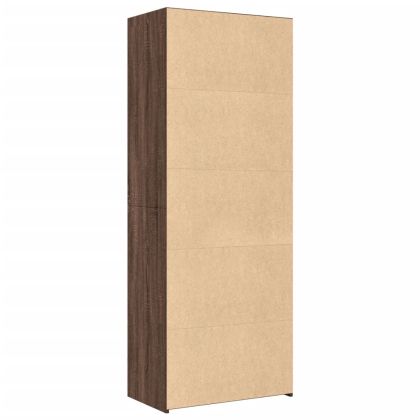 Висок шкаф, кафяв дъб, 70x41x185 см, инженерно дърво
