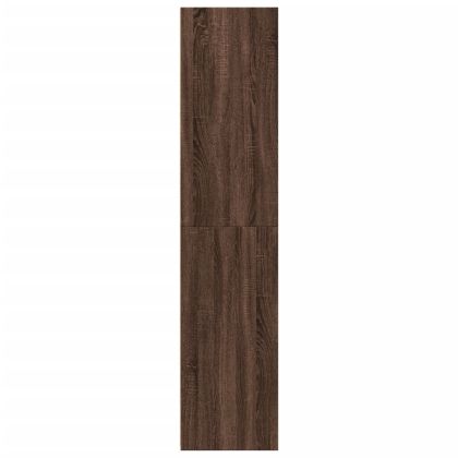 Висок шкаф, кафяв дъб, 40x41x185 см, инженерно дърво