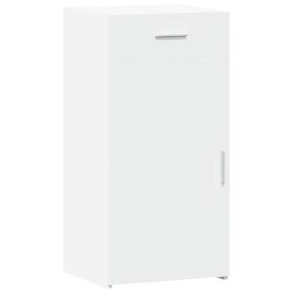 Бюфет, бял, 45x42,5x93 см, инженерно дърво