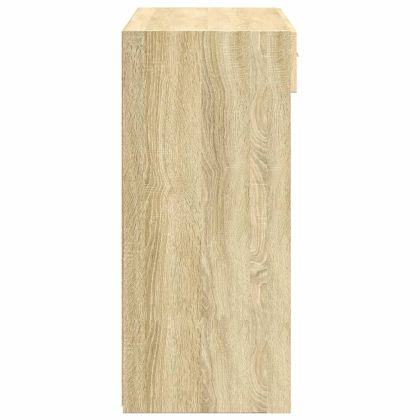 Сайдборд, дъб сонома, 80x42,5x93 см, инженерно дърво