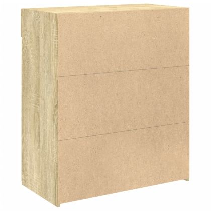 Сайдборд, дъб сонома, 80x42,5x93 см, инженерно дърво