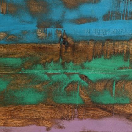 Маса за кафе, 100x55x40 см, масивно акациево дърво