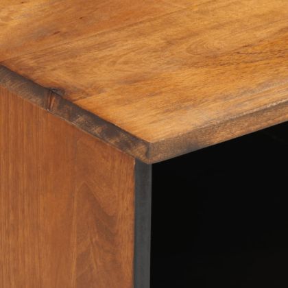 ТВ шкаф, 100x33x46 см, мангово дърво масив