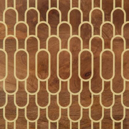 ТВ шкаф, 100x33x46 см, мангово дърво масив