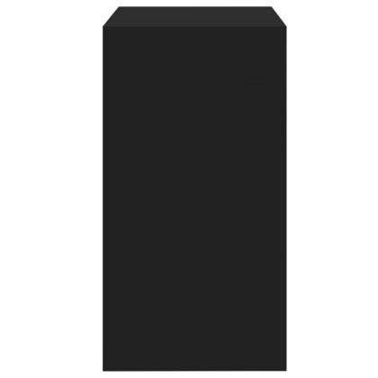 Тоалетка и табуретка, черен, 60x40x113,5 см