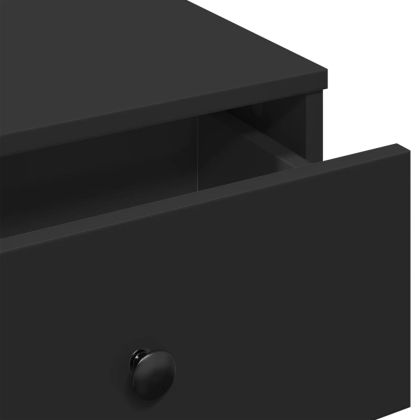 Кафе маса, черна, 60x45x31 см, инженерно дърво