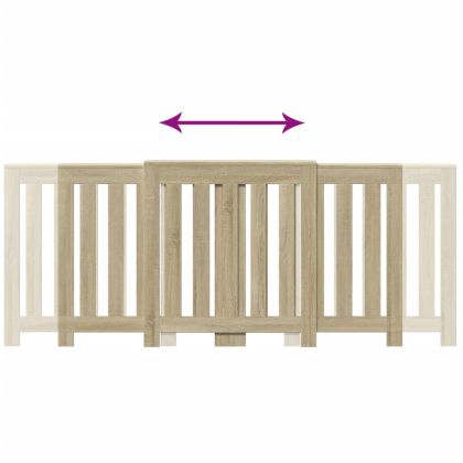 Капак за радиатор, дъб сонома, 205x21,5x83,5см инженерно дърво