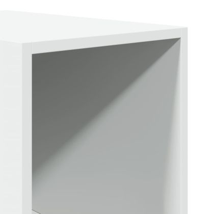 Гардероб, бял, 30x50x200 см, инженерно дърво