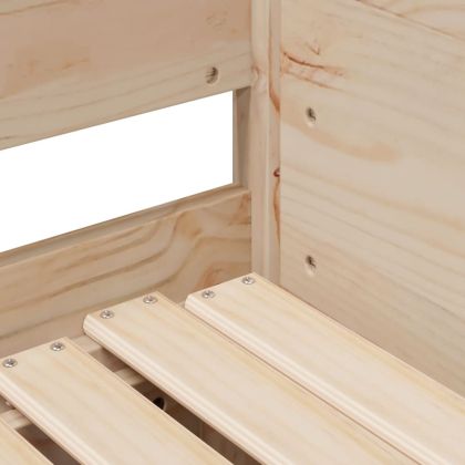 Канапе с изтеглящо разтегателно легло 90x190 см бор масив