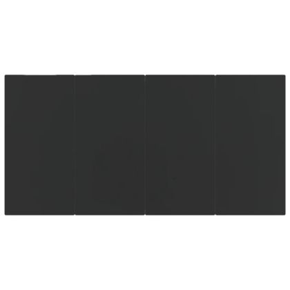 Градински трапезен комплект от 7 части, светлосив, полиратан