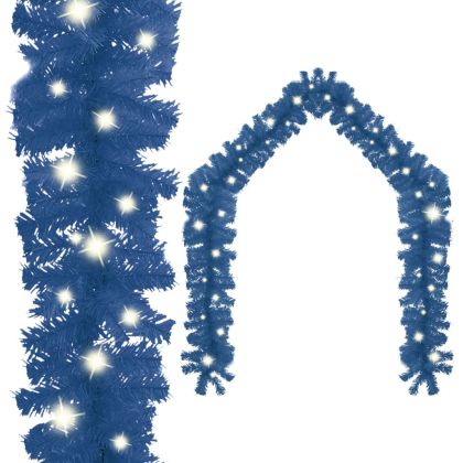 Коледен гирлянд с LED лампички, 20 м, син