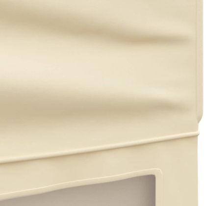 Сгъваема парти палатка със странични стени, кремава, 3x6 м