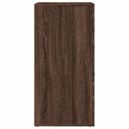 Сайдборд, сив сонома, 60x39x80 см, инженерно дърво