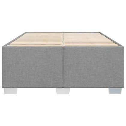 Рамка за легло без матрак,, светлосива, 120x190 см, плат