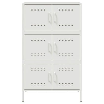 Висок шкаф, бял, 68x39x113 см, стомана