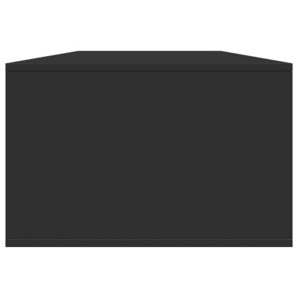 Маса за кафе, черна, 102x55x35 см, инженерно дърво