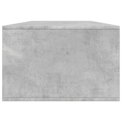 Кафе маса, бетонно сива, 102x55x35 см, инженерно дърво