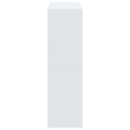 Библиотека, бяла, 102x32x108 см, инженерно дърво