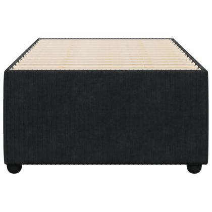 Рамка за легло черна 90x200 см кадифе