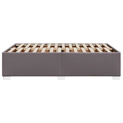 Рамка за легло без матрак, сива 120x190 см изкуствена кожа