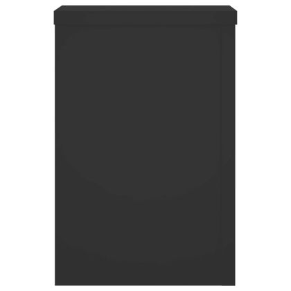 Стойки за растения 2 бр черни 20x20x30 см инженерно дърво