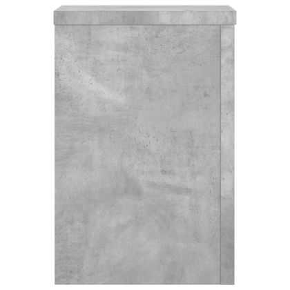 Стойки за растения 2 бр бетонно сиви 20x20x30см инженерно дърво