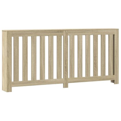 Капак за радиатор, дъб сонома, 175x20x82 см, инженерно дърво