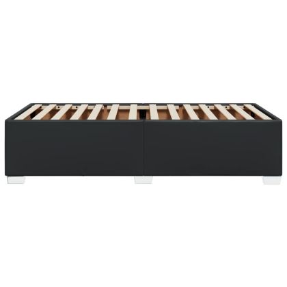 Pамка за легло черна 100x200 см изкуствена кожа