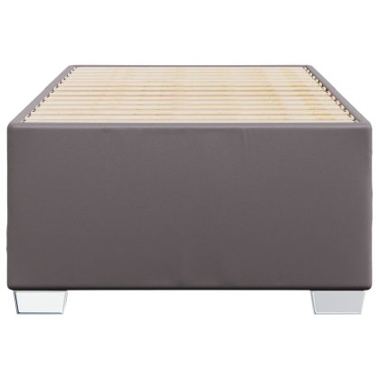 Рамка за легло сива 90x190 см изкуствена кожа