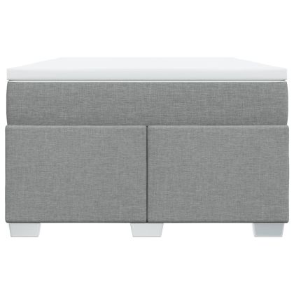 Боксспринг легло с матрак, светлосиво, 120x200 см, плат