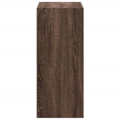 Библиотека, кафяв дъб, 68,5x32x75 см, инженерно дърво