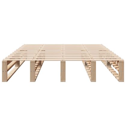 Рамка за легло без матрак, 120x190 см, масивна чамова дървесина