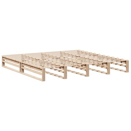 Рамка за легло без матрак, 180x200 см, масивна чамова дървесина