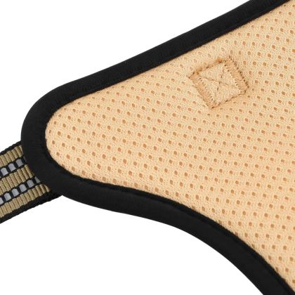 Кучешки нагръдник с повод, регулируем, камуфлажно кафяво, M