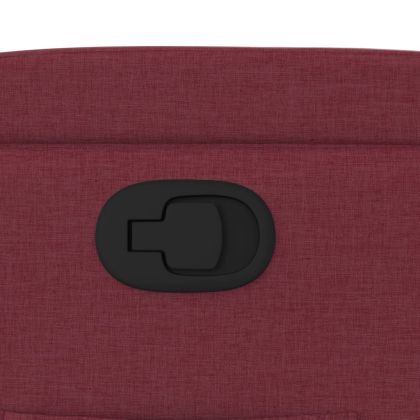 Изправящ реклайнер стол, виненочервен, текстил